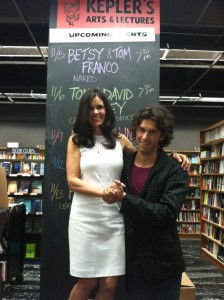 Betsy Franco, with Tom Franco at Naked release event