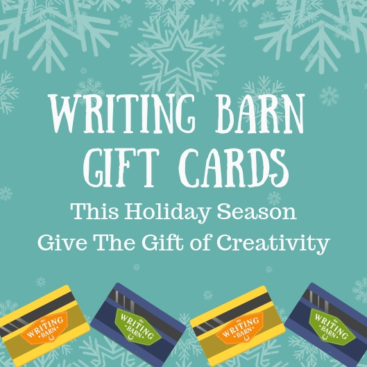 Writing Barn Gift Cards Holiday Season Writing Gifts Retreat Gift Creative Writing Gift Ideas